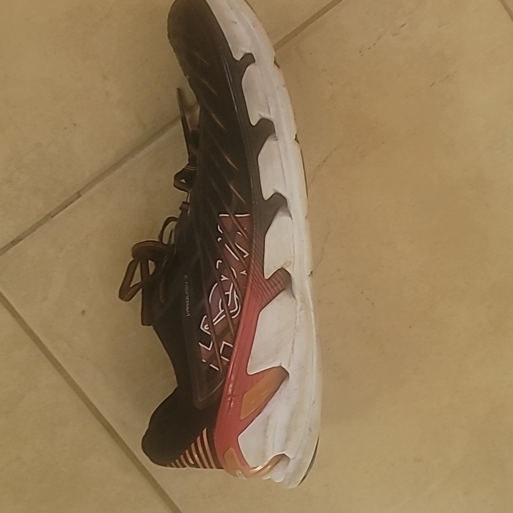 Hoka Black and Red Athletic Shoes SZ 12.5 - Picture 12 of 13